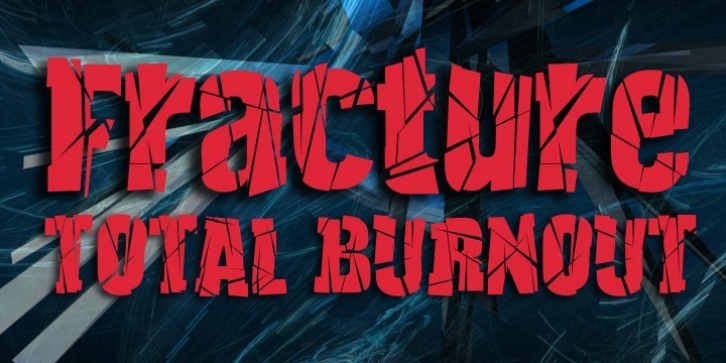 Fracture font preview
