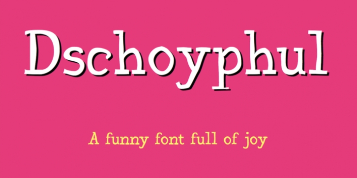 Dschoyphul font preview