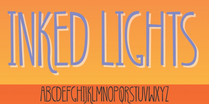 Inked Lights font preview