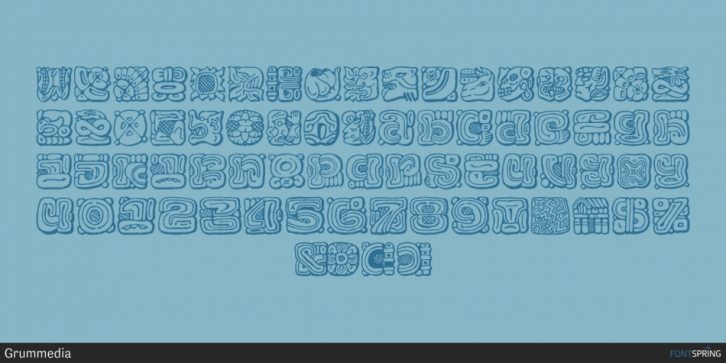 Mayan font preview