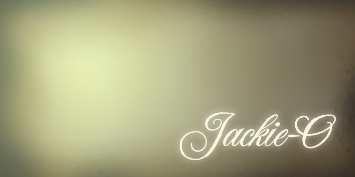 Jackie O font preview