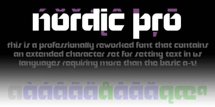 Nordic Pro font preview