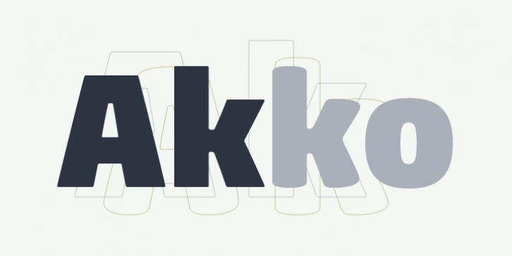 Akko Std font preview