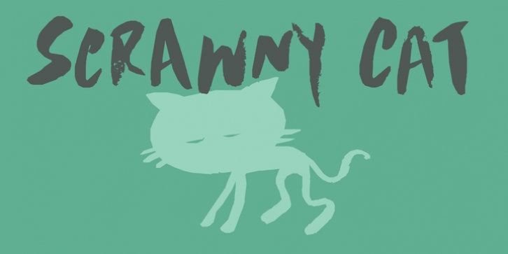 Scrawny Cat font preview
