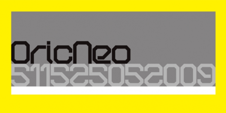 OricNeo font preview
