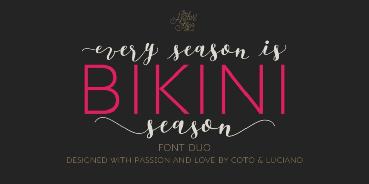 Bikini Season font preview