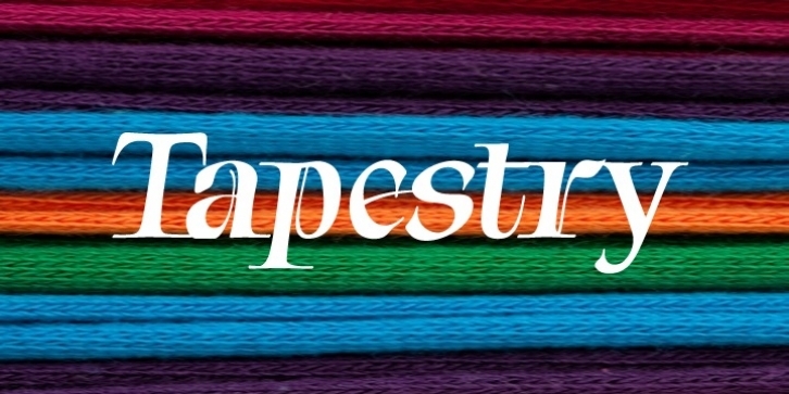 Tapestry font preview