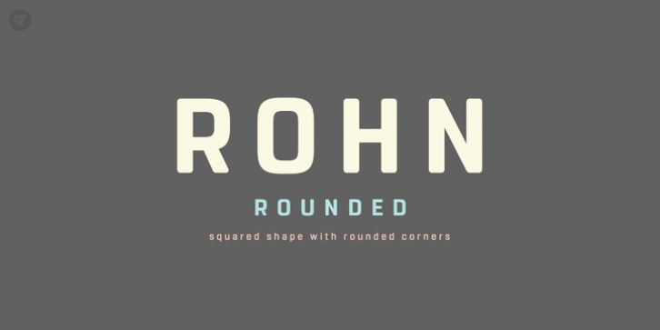 Rohn Rounded font preview