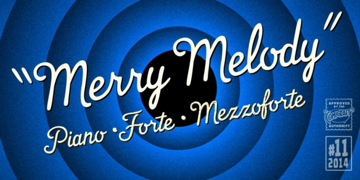 Merry Melody font preview