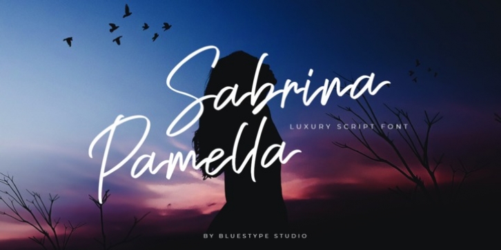 Sabrina Pamella font preview