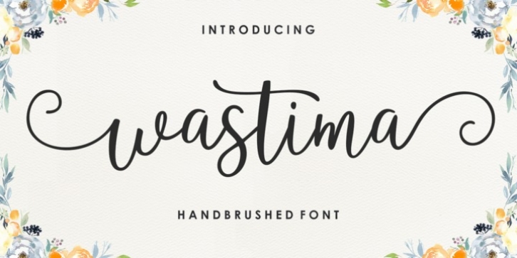 Wastima font preview