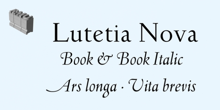 Lutetia Nova font preview