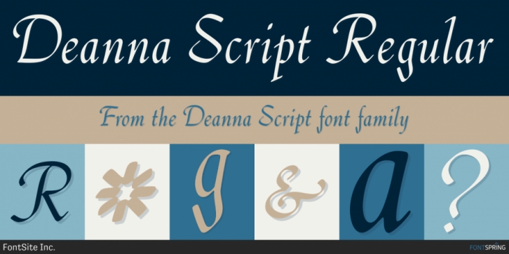 Deanna Script font preview