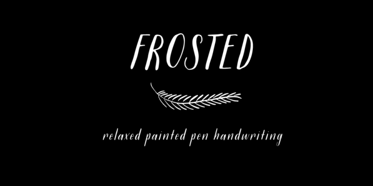 Frosted font preview