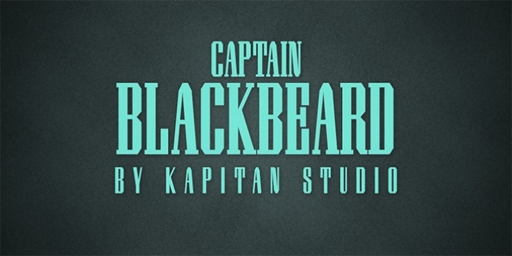 Captain Blackbeard font preview