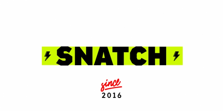 Snatch font preview