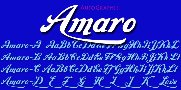 Amaro font preview