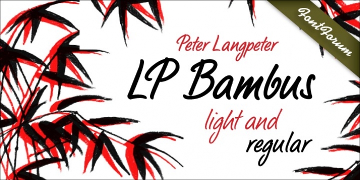 LP Bambus font preview