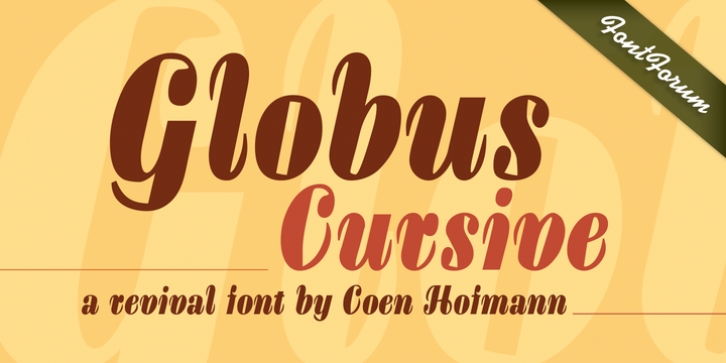 Globus Cursive font preview