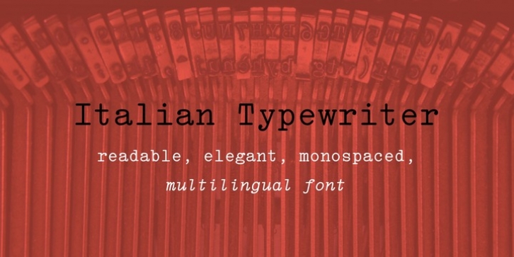 Italian Typewriter font preview