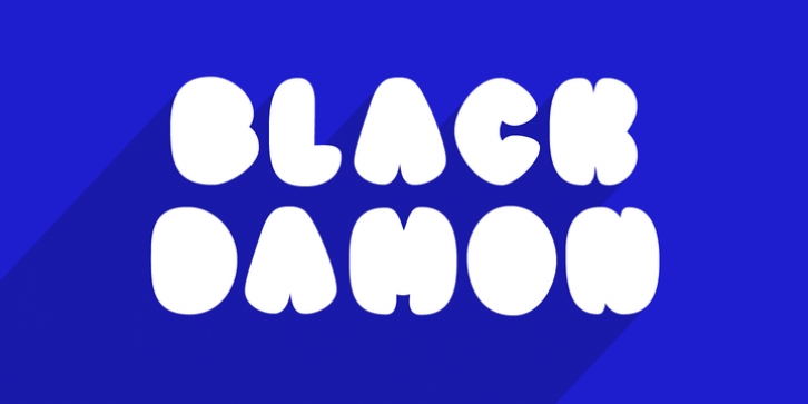 Black Damon font preview