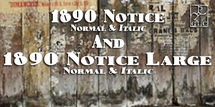 1890 Notice font preview