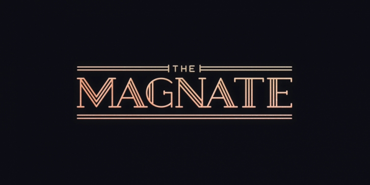 The Magnate font preview