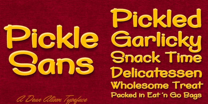 Pickle Sans font preview