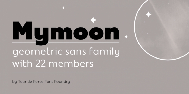 Mymoon font preview