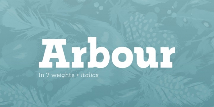 Arbour font preview