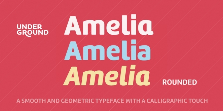 Amelia Rounded font preview