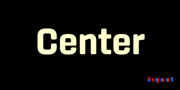Center font preview