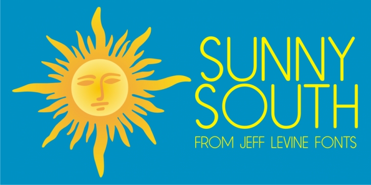 Sunny South JNL font preview