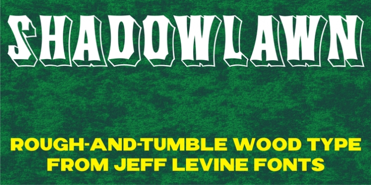 Shadowlawn JNL font preview