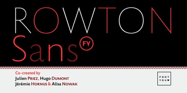 Rowton Sans FY font preview