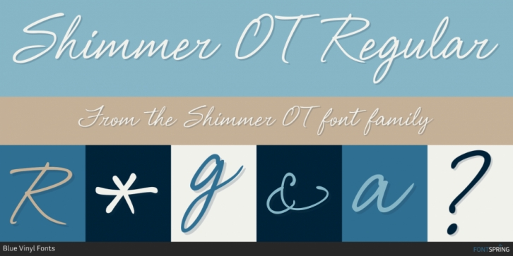 Shimmer OT font preview