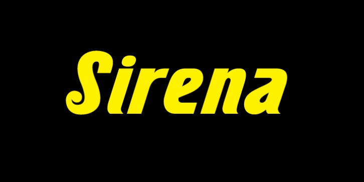 Sirena font preview