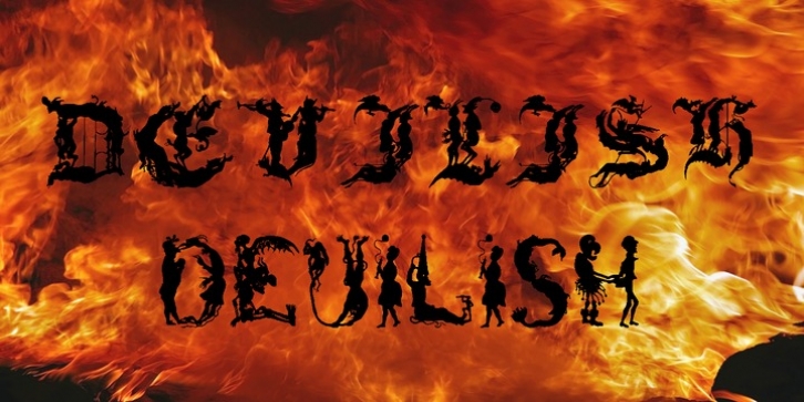 Devilish font preview