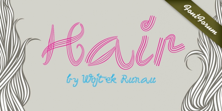 Hair font preview