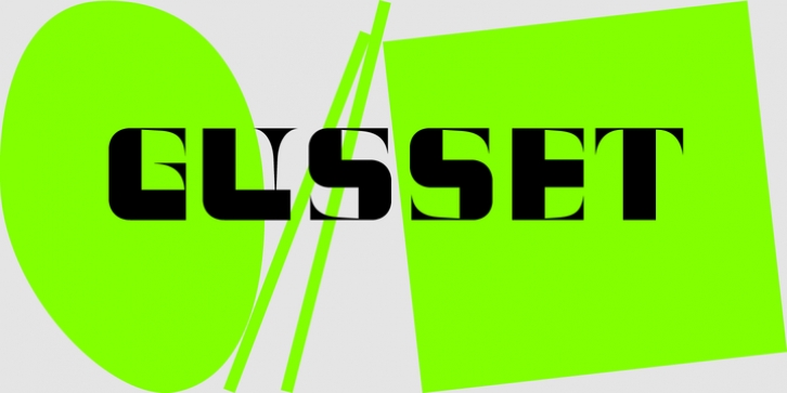 Gusset font preview