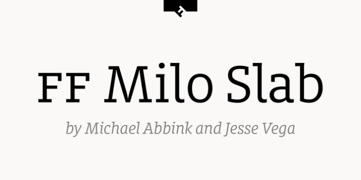 FF Milo Slab font preview