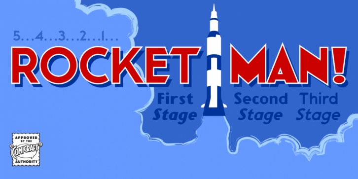 Rocket Man font preview