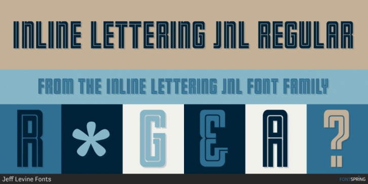 Inline Lettering JNL font preview