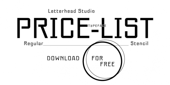Pricelist font preview