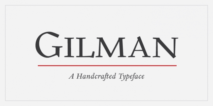 Gilman font preview