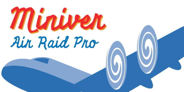 Miniver Air Raid Pro font preview