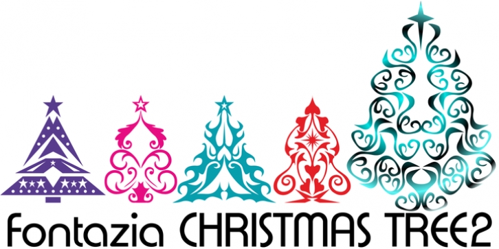 Fontazia Christmas Tree 2 font preview
