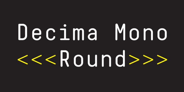 Decima Mono Round font preview