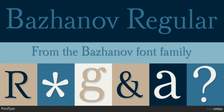 Bazhanov font preview