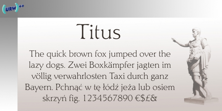 Titus font preview